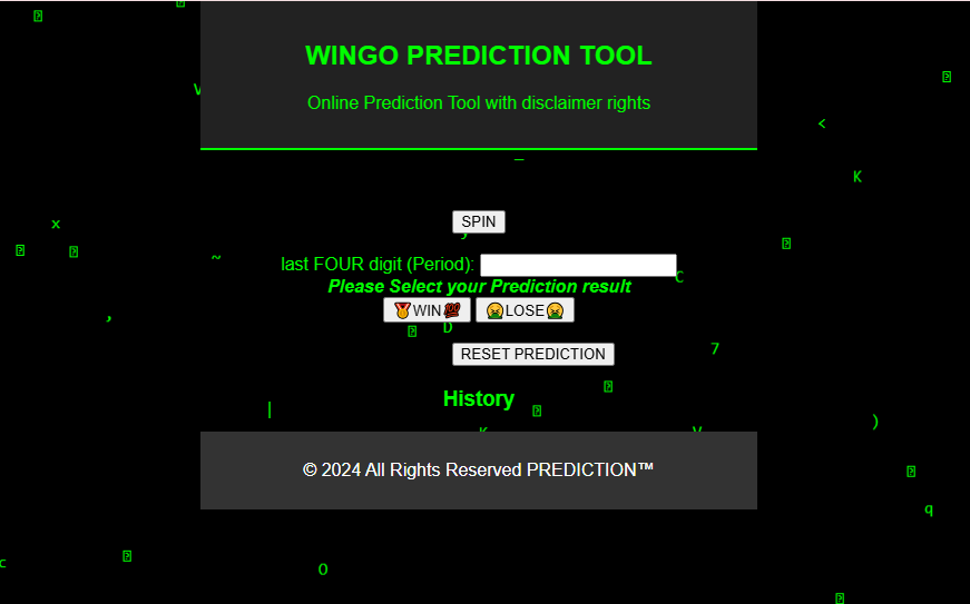 diuwin wingo prediction tool